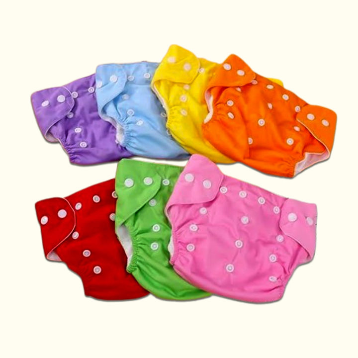 Imported Baby Washable Flexible Free Sizing Diapers Adjustable Pamper ...