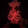 Customize 3D illusion lamp, Night Lamp, Decoration Piece, Customized Photo lamp, Customised gifts Golden Colour. 