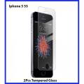 2Psc Tempered Glass Protector For Iphone 5 5s. 