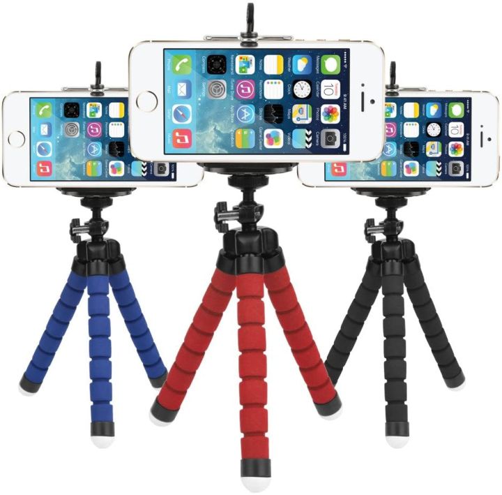 Gorilla Pod Flexible Tripod Stand Mini Octopus Tripod (8.55 Inches) Tripod With Mobile Holder For Mobile Phone DSLR Gopro Digital Camera