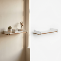 Openwood Minimal Wall-Mounted Shelf Modern Book Shalve. 