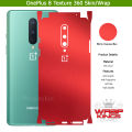 OnePlus 8 Skin/Wrap 360 Protection Sheet/ Carbon fiber/ Matte/ Transparent/ Lamination Back And Sides Included Camera Skin. 