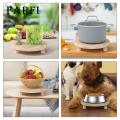 Wooden Round Stool Handcrafted Wooden Plant Stand for Indoor Outdoor Home Decor Stylish Flower Pot Holder with Wood Legs Buyers' Favorite Wooden Plant Pot Stand. 