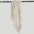 Cotton Linen Men Scarf Japanese Style Winter Blue Navy Black Striped Cotton Scarf. 