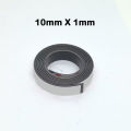 1 Meter Rubber Magnet 10*1 20*1 30*1 Self Adhesive Flexible Refrigerator Magnetic Strip Tape Width 10/20/30mm. 
