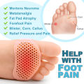 Silicone Padded Forefoot Insoles High Heel Shoes Pad Comfortable Practical Durable Forefoot Cushion Metatarsal Pads Pain Relief Silicone Gel Bunion Protector 1Pair. 