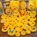 Emoji Soft Pillow Stuffed Cushion Soft Pillow Round Home Decoration Laughter Emoji Pillow (1Pc). 