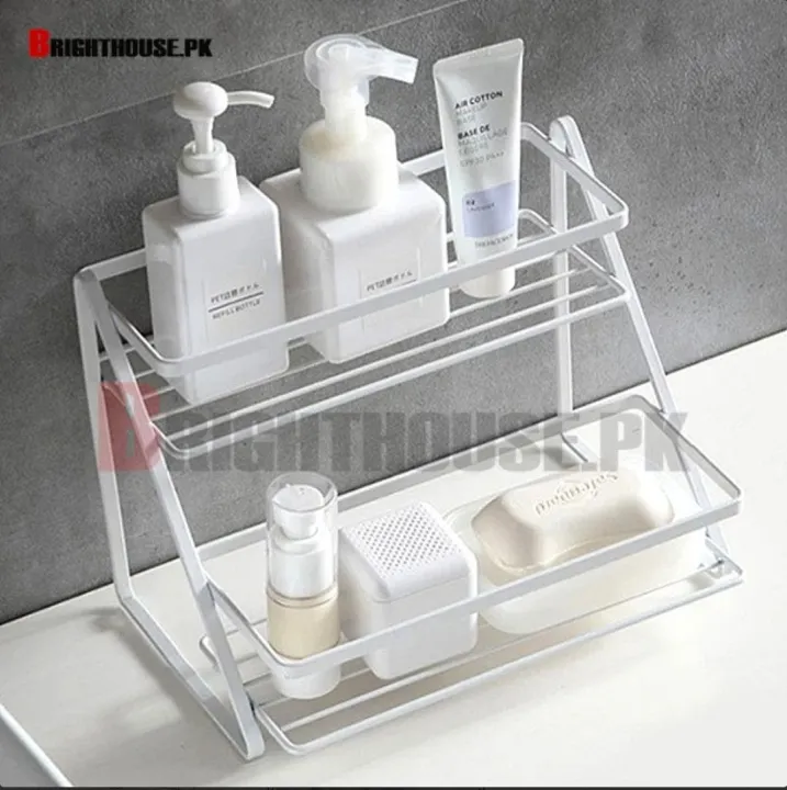 High-Quality%202-Tier%20Metal%20Spice%20Rack%20for%20Kitchen%20%7C%20Multipurpose%20storage%20rack%20Organizer-Spice%20Racks%20with%20Spice%20Jars,Wall%20Mounted%20Spice%20Rack,Portable%20Jar%20Stand,Bathroom%20Storage%20Shelf,Shampoo%20Holder,Makeup%20Stands!-kitchen%20and%20bathroom%20organizers-black-white%20-%20Image%207