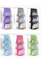 Pack Of 2 6 Pockets Hanging Purse Handbag Organizer Clear Hanging Shelf Bag Collection Storage Holder Collection. 