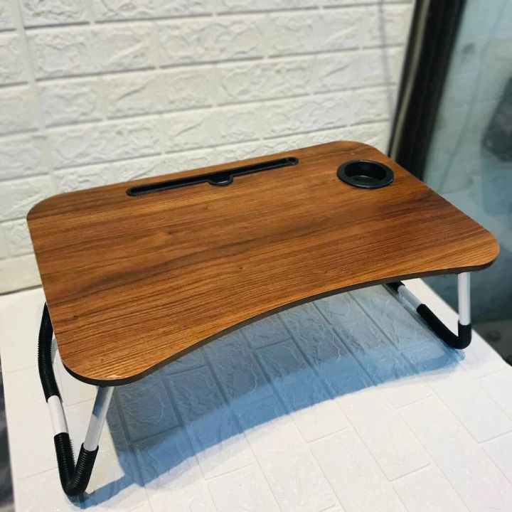 Multifunctional Versatile Foldable Laptop Desk Portable and Lightweight Stand for Bed, Couch, Breakfast, Work, Reading and Writing, Lap Table with Large Tray (A2zee Shopping)