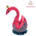 3D Origami Paper Swan Pen Holder. 