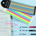 1280 PCS Highlighter Tape Morandi Neon Clear Highlighter Strips Flags Stickers Long Fluorescent Strips. 