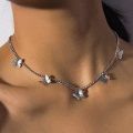 5 butterfly necklace for girls - five butterflies. 
