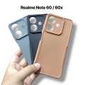 Realme Note 60 / 60X Cover Soft Matt Silicon Puffer Down Jacket Box Design Camera Protection Phone Case For Realme Note 60 / 60X. 