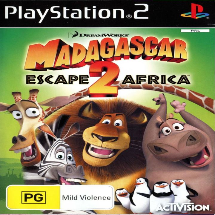 Madagascar Escape 2 Africa VIDEO GAME- PS2 - PlayStation 2 - Modified system