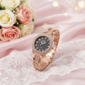 New Rhinestone Decor Round Girls Watch Women Quartz Dress Wristwatch Ladies Watch for Girls. 