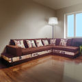 Sultan's furniture Stylish design 6 seater L shape Corner sofa for Living rooms with free cushions. 