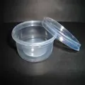 Round Food Container Storage Boxes 400ml to 500ml Pack Of 15pcs 1 pc extra on every order, with Separate Lid Clear Transparent Plastic.. 