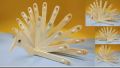 Bundle Of 3 X Pack Of 50 Large Ice Cream Stick 15cm Long (Wooden) For Art Work-Plain. 