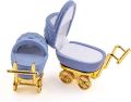 Baby Stroller Style Velvet Ring Box 1 Piece lovely Baby carriage Velvet Jewelry Box Wedding Ring Box Gift Box Holder Case for Earrings Necklaces Bracelets Display Cute Velvet Jewelry Box, Baby Carriage Wedding Ring Box Gift Box, Necklace Ring Box Earring. 