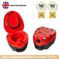 Ladybug Travel Potty, Award-Winning Portable Toddler Toilet Seat for Kids to Take Everywhere. 