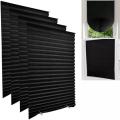 Waterproof Pleated Blinds Portable Privacy-Enhancing Light-Filtering Self-Adhesive Curtains Easy-Install Window Covers for. 