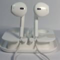 Handsfree | Android Premium Handsfree |  iPhone Designed Handsfree (3.5mm) | Master Copy | Stereo Sound |  Built-In Microphone | Color White | High-Quality Gaming Handsfree | Imported , High Quality Deep Bass.. 