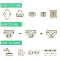 Waterproof Women Hygienic Menstrual Pads Washable Sanitary Pads Periods Pad Reusable Pads Sanitary Pads Water proof Pads Hygiene layer Cloth Pads Napkin Pads Regular Menstrual Pads Waterproof women cloth sanitary napkin menstrual pad reusable. 