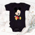 Moda Disney Baby jednoczęściowe śliczne niemowlęce kombinezony ścieg drukowane ubranka dla dzieci Streetwear Kawaii kombinezon jednoczęściowy dla małego dziecka Dropshipping. 