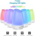 Criacr 150ml Essential Oil Diffusers, Aromatherapy Diffusers with 7 Colorful LED Lights, Adjustable Mist Mode, BPA-Free, Waterless Auto Shut-off Humidifiers, for Home, Yoga, Office, Spa, Baby. 