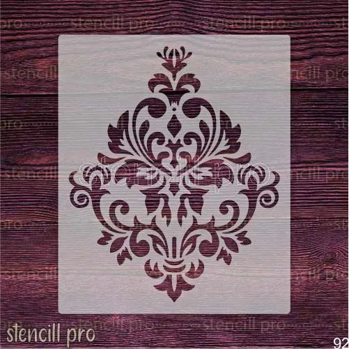 Dreams Damask Dreams Stencil Reusable Damask Stencil for Wall Painting ...