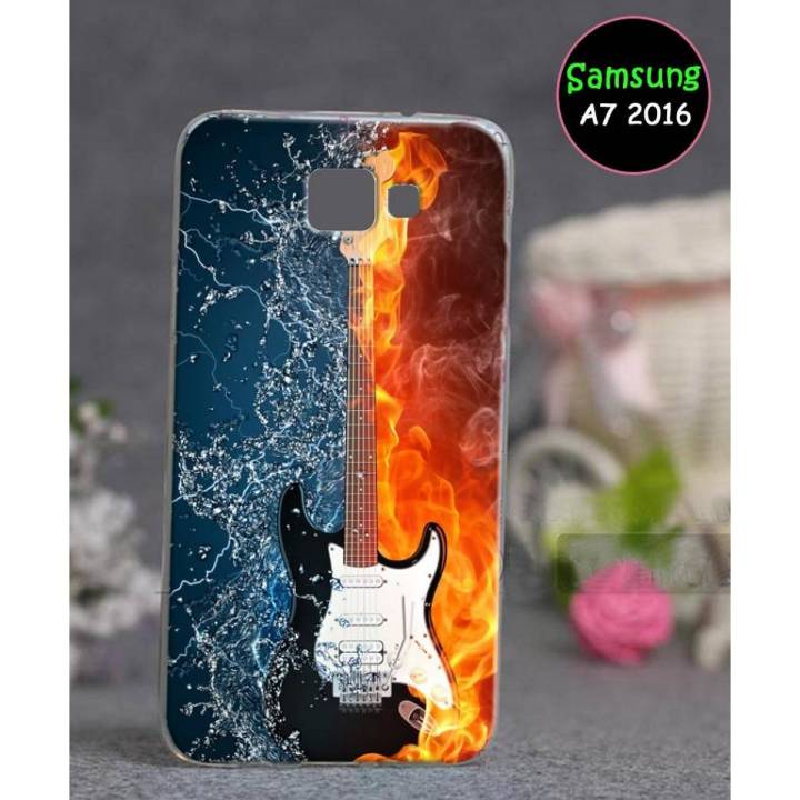 Samsung A7 2016 Mobile Cover Guitar Style - Multicolor