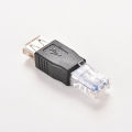 RJ45 Male to USB AF A Female Adapter Socket LAN Network Ethernet Router Plug. 