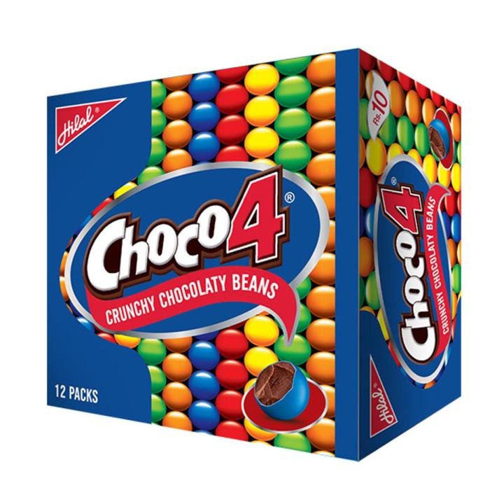 Choco 4  Crunch Chocolate Beans  24  Pieces Box