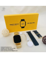 "X8 Ultra Max Smart Watch Golden Edition Series 8 | NFC, Bluetooth 5.2 Calling, Wireless Charging | X8 Ultra Max Watch with Customizable Wallpaper, IP67 Water Resistant | High-Resolution TFT Display, Health & Fitness Tracking". 