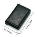 Rfid Aluminum Men Wallet Card Holders Purse Carbon Fiber Men Business Slim Thin Smart Wallet  Cardholder Case Note Holder. 