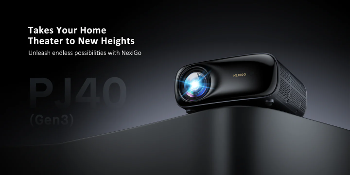 Branded NexiGo PJ40 1080P Movie Projector, 4K Supported