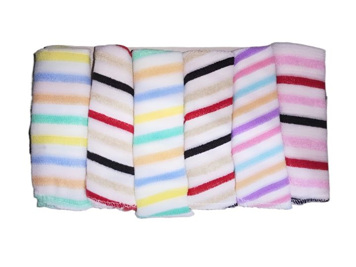 Pack of 6 - Baby Face Towel - Kids Napkin (Mini Napkins for Newborn Babies)