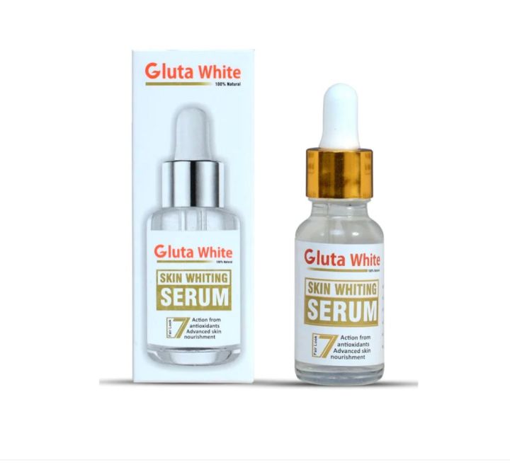 Gluta White Serum for Radiant Skin - Powerful Antioxidant Formula for Skin Whitening and Brightening