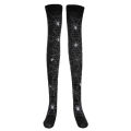 Halloween Party Bloody Skeleton Cobweb Bat Stockings Women Thigh High Socks. 