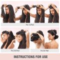 3 Pcs Satin Heatless blowout Curling Set No Heat Curlers overnight blowout rolls Sleep in Hair Styling Headband for Women Girls. 