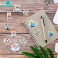 Green Home Laptop Stickers Waterproof Cartoon Decal Hand Account Journal Album Stickers. 