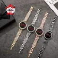 Luxurious Digital Bracelet Watch for Women & Girls - Full Diamond/Stone Studded LED Touch Screen Wristwatch. 