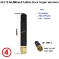 4dBi 4G LTE Multiband Antenna 3G GSM GPRS NB-IOT Lora Rubber Duck L Type Antenna SMA Male Right Angle Pepper Antenna for Gateway. 