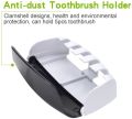 Automatic Toothpaste Dispenser With Brush Stand Wall Mount Toothbrush Holder - Toothpaste Squeezer with 5 Brushes Holder Set, Kids Toothpaste Dispenser for Shower Bathroom. 
