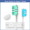 4 Pcs Replacement Brush Heads For Xiaomi Mijia T300/T500/T700 Electric Toothbrush Heads Soft Bristle Brush Heads With Dust Cover. 