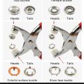 Steel Body Fastener Snap Button Press Tool For Clothes Portable Diy Button Press Plier Tool 9 mm Metal Ring Snap Buttons Presser Machine (CLICKABLE COLLECTION'S). 