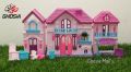 Big Doll House With Furniture For Girls Pink & Purple Color-20832. 
