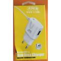AMB CHARGER SUPREME 14 2.4A AMB WALK N TALK WITH 1 USB PORT & CHARGING CABLE WITH IT 2 in 1 CHARGER Quick Travel Charger. 