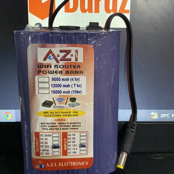 12V WIFI router power bank/UPS